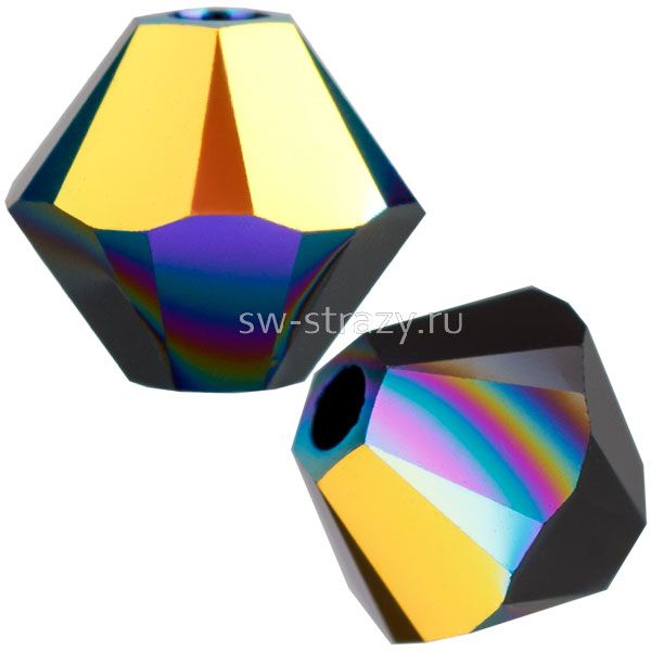 Бусины 5328 4 mm Jet AB