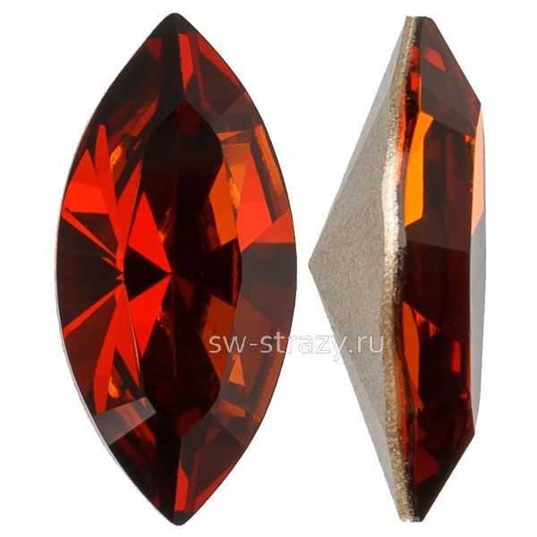 Кристаллы 4228 15x7 mm Smoked Amber