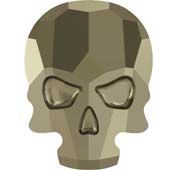 2856 14x10,5 mm Crystal Metallic Light Gold F