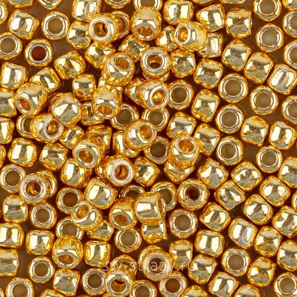 Бисер круглый 8/0 #0557PF Permanent Finish Гальванизированный звездный свет