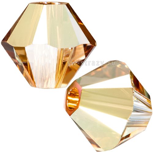 Бусины 5328 6 mm Crystal Metallic Sunshine