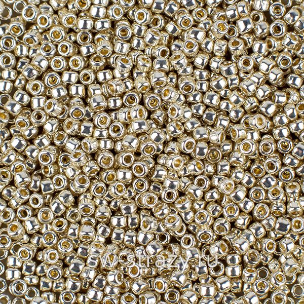 Бисер круглый 15/0 #0558PF Permanent Finish Гальванизированный алюминий