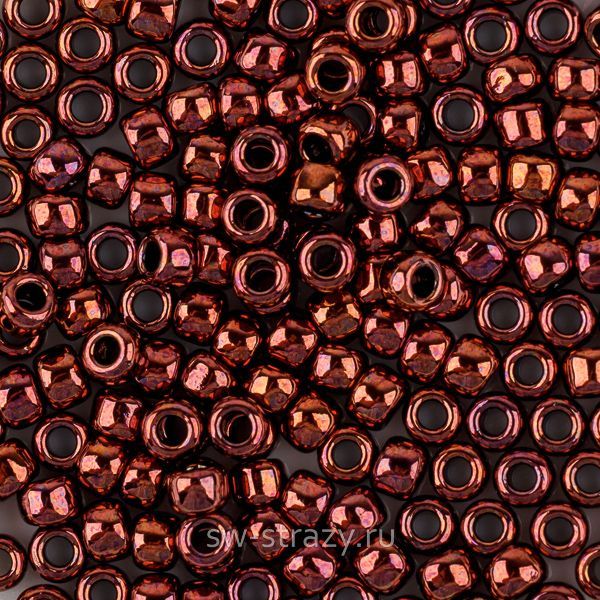 Бисер круглый 8/0 #0222 темная бронза