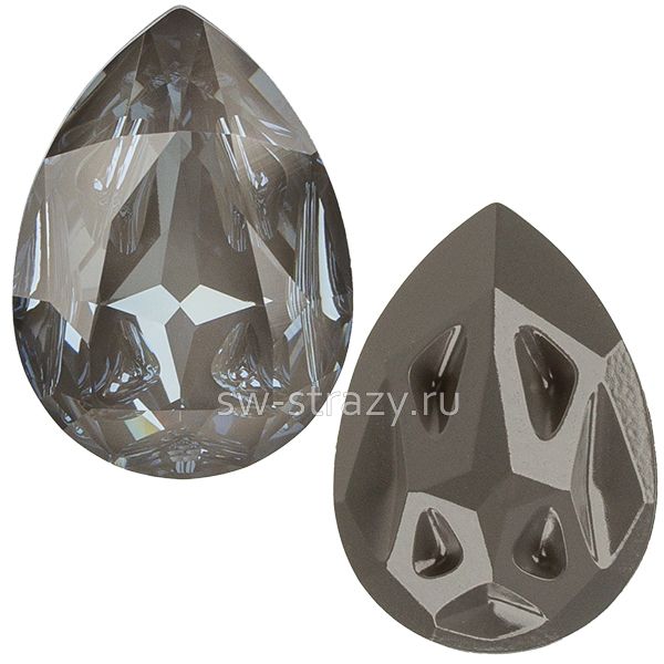Кристаллы 4390 18x13 mm Crystal Dark Grey Ignite