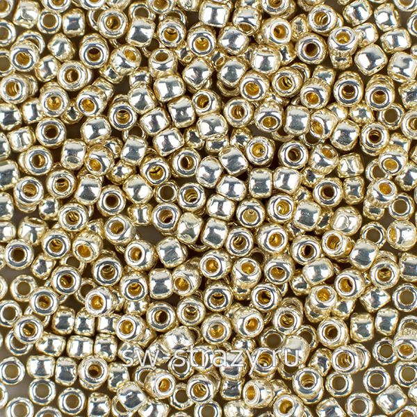 Бисер круглый 11/0 #0558PF Permanent Finish Гальванизированный алюминий