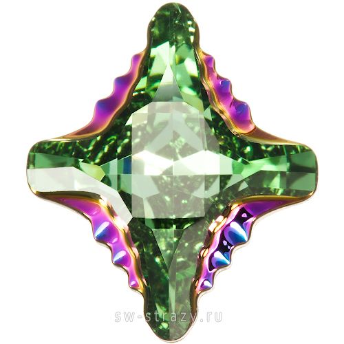 Кристаллы 4927 14x12 mm Peridot Scarabaeus Green