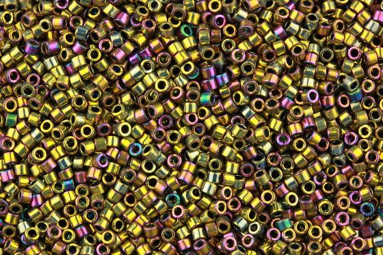 Delica Beads 11/0 DB029 Metallic Purple/Gold Iris