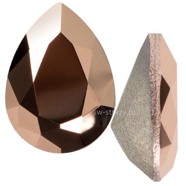 Кристаллы 4320 14x10 mm Crystal Rose Gold