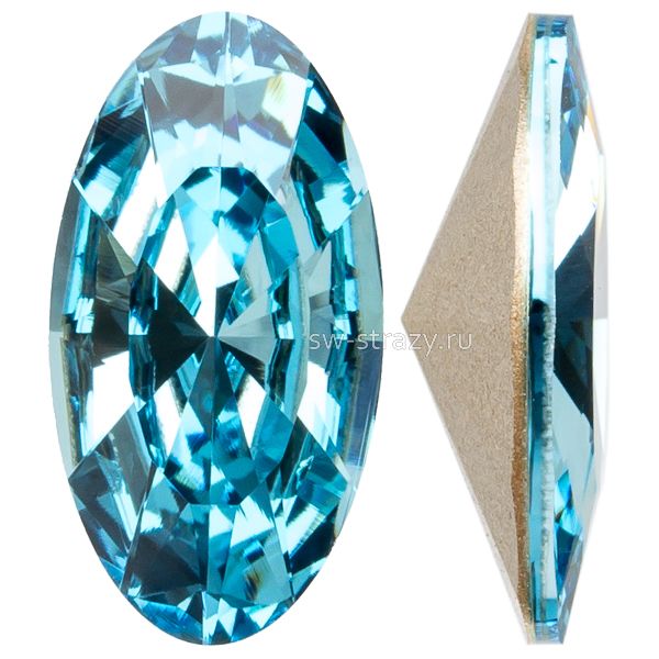 Кристаллы 4162 14x7,5 mm Aquamarine