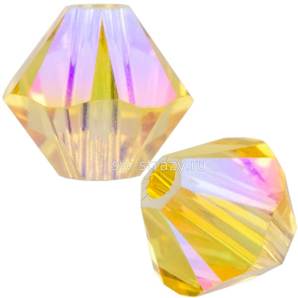 Бусины 5328 3 mm Light Topaz Shimmer 2X